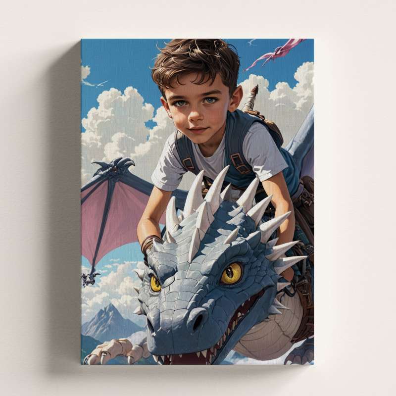 Skyborne Dragon Rider -  by thewondergift