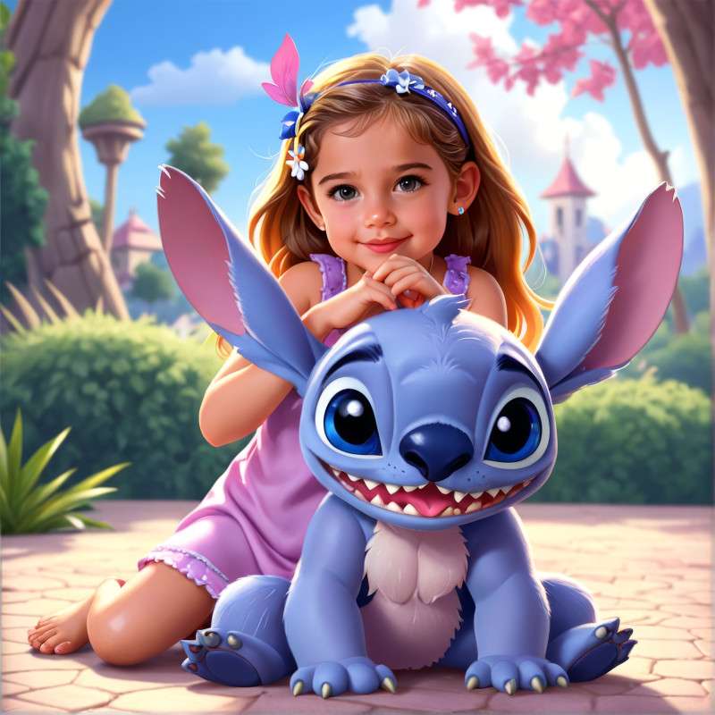 Stitch The Blue Buddy -  by thewondergift