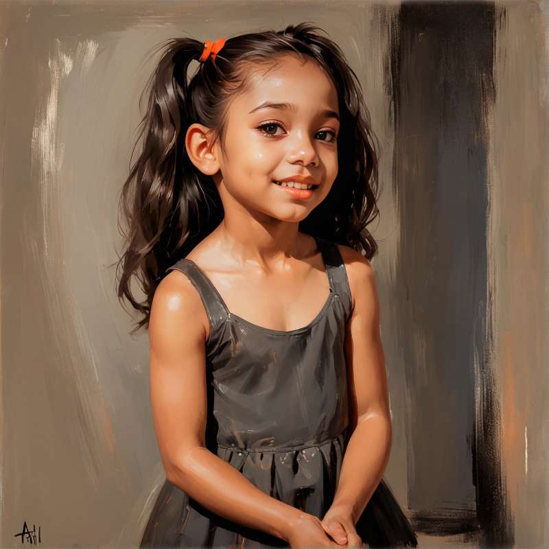 Timeless Brushstroke Portrait -  by thewondergift