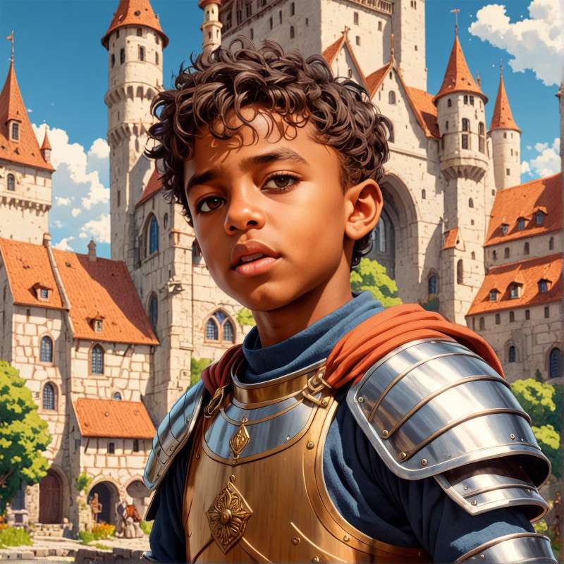 Golden Armor Knight -  by thewondergift