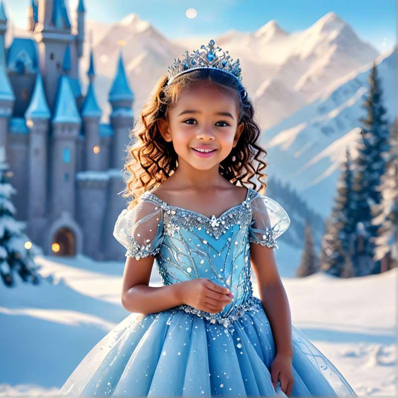 Snowflake Castle Princess -  by thewondergift